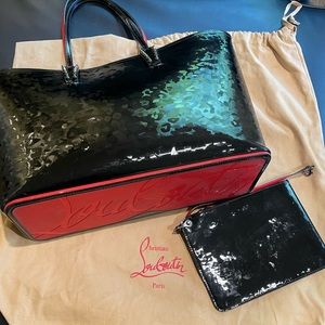 Authentic Christian Louboutin Large Spike Studs Cabata Tote